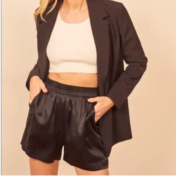 Reformation Silk Boxer Shorts - Picture 1 of 3